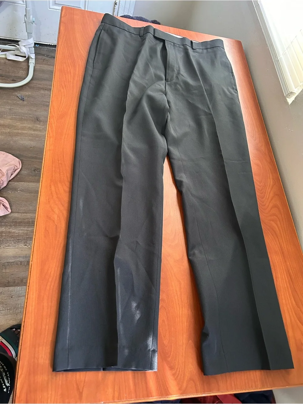 Men's Black Dress Pants - Classic Straight Fit